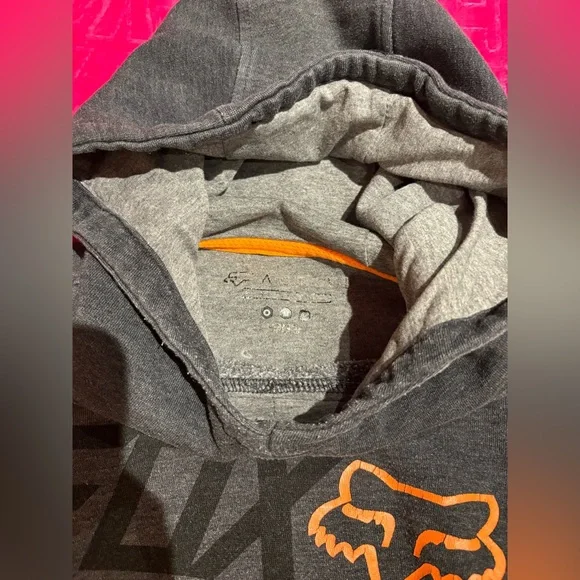 Fox Racing Grey Pullover Hoodie - Picture 5 of 7